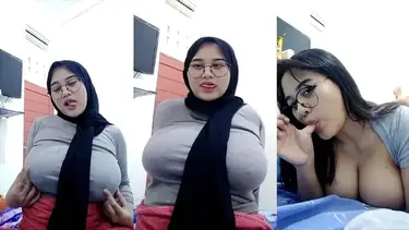Acha Hijab Kacamata Dientot Brutal Sampai Becek Parah