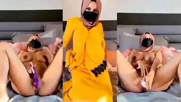 Cewek Hijab Kebaya Kuning Toket Gede Main Liar
